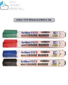 Macam macam alat tulis kantor Artline 157R Whiteboard Marker Clip Refill Spidol Papan Tulis dan gambarnya