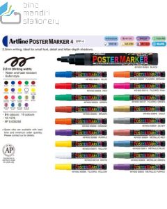 sample Image stationery Spidol Untuk Menulis Pada Poster Bullet Style Artline EPP-4 Poster Marker