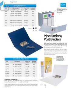 Jual Map berkas arsip Bantex 1311-07 Insert Pipe Binder A4 Capacity 10 cm White terlengkap di toko alat tulis