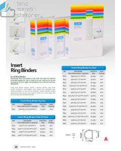 Foto Bantex 8722 Insert Ring Binder 5242 A4 4D-25mm White Map berkas arsip merek Bantex