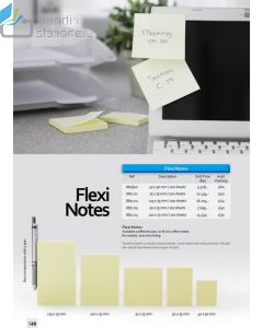 Gambar Sticky note pesan tempel Bantex 8871-04 Flexi Notes 657 merek Bantex