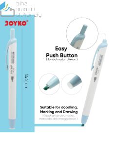 Gambar Joyko Highlighter HL-77-6 Texliner Stabilo Pewarna/Penanda Tulisan merek Joyko