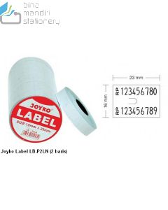 Contoh Joyko Label LB-P2LN (2 baris) merek Joyko