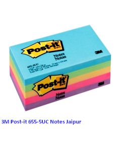 3M Post-it Lengkap murah barang Perlengkapan Kantor 3M Post-it 655-5UC Sticky Note Jaipur 500 Sheets di toko alat tulis grosir Bina Mandiri stationery